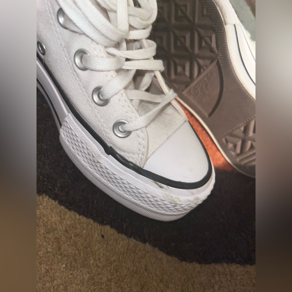 White platform converse - Picture 3 of 4